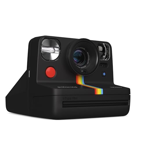 Polaroid Now+ 2nd Generation I-Type Instant Film Bluetooth Connected App Controlled Camera - Black (9076)