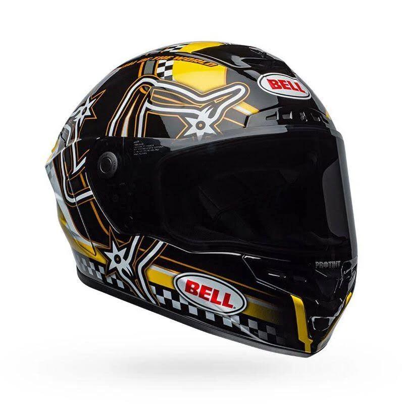 Bell Star MIPS DLX Lux Checkers Helmet - Black/Matte White - 2XL