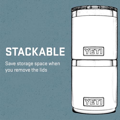 YETI Rambler Lowball, Vacuum Insulated Stainless Steel Stackable Lowball with MagSlider Lid, Stainless Steel, 10 oz (296 ml)