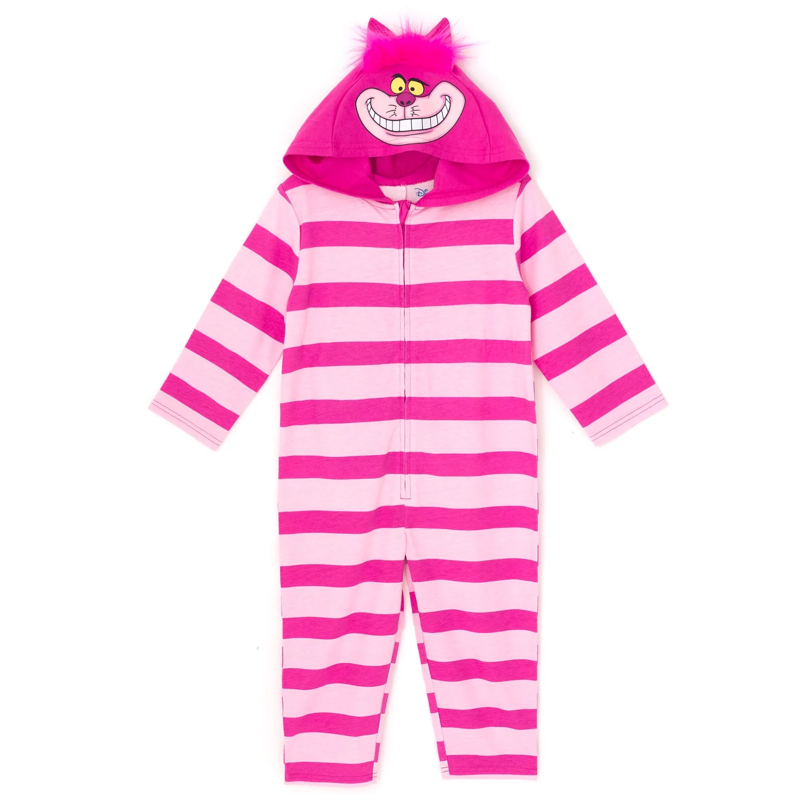 Disney Alice in Wonderland Cheshire Cat Little Boys Zip Up Coverall Tail Pink 7-8