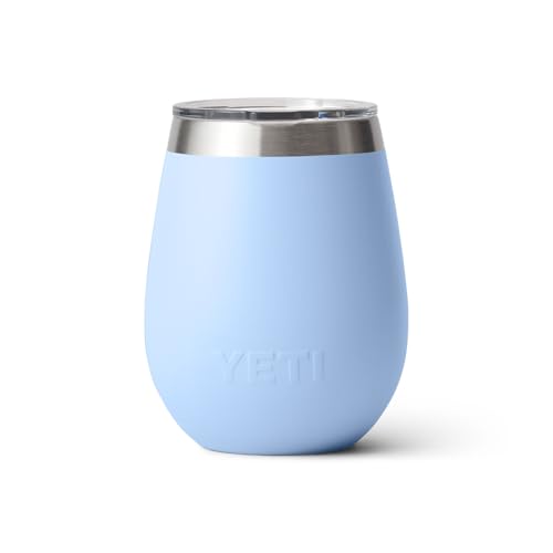 YETI Rambler 10 oz Wine Tumbler, Vacuum Insulated, Stainless Steel with MagSlider Lid, Navy