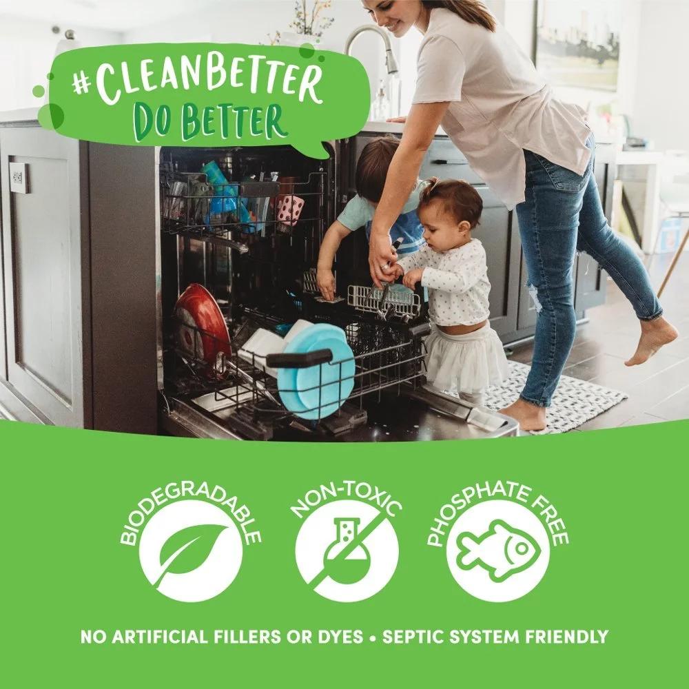 Lemi Shine Booster Dishwasher Detergent Additive 3-Pack 12 oz ea. Eliminates Tough Hard Water Stains on Dishes & Glassware Safe, Natural