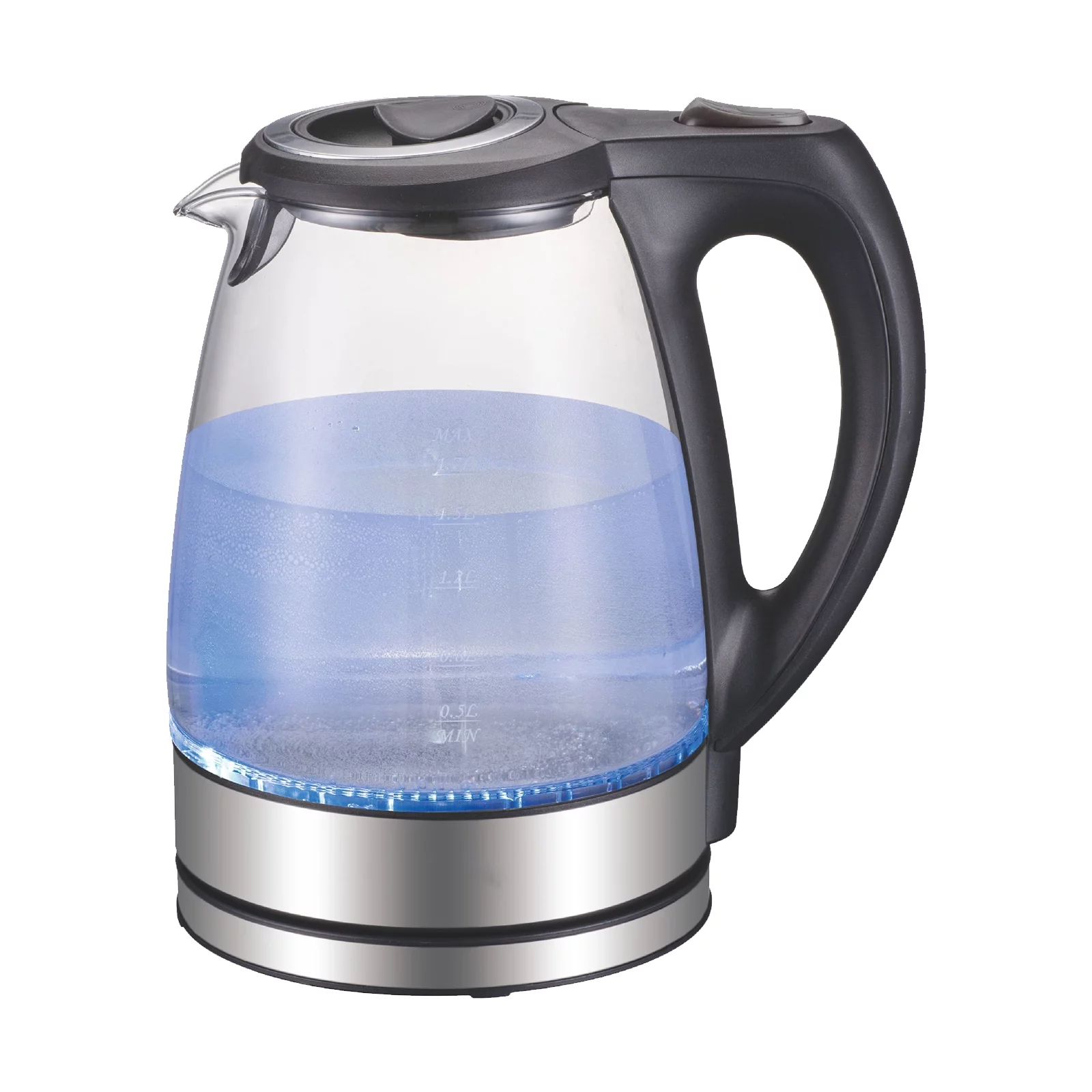 Aibecy 1.7L Electric Kettle 1500W Glass Hot Water Kettle Fast Heating Electric Tea Kettle Water Boiler & with Auto Shut-Off