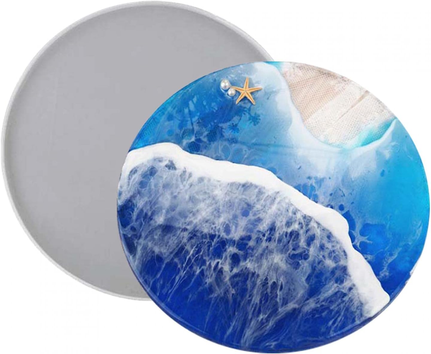 Resin Tray Molds, Round Rolling Tray Molds, Silicone Tray Molds, 11.8 Inch Rolling Tray Molds for Epoxy Resin, Resin Casting, DIY Jewelry Holder, Home Decor