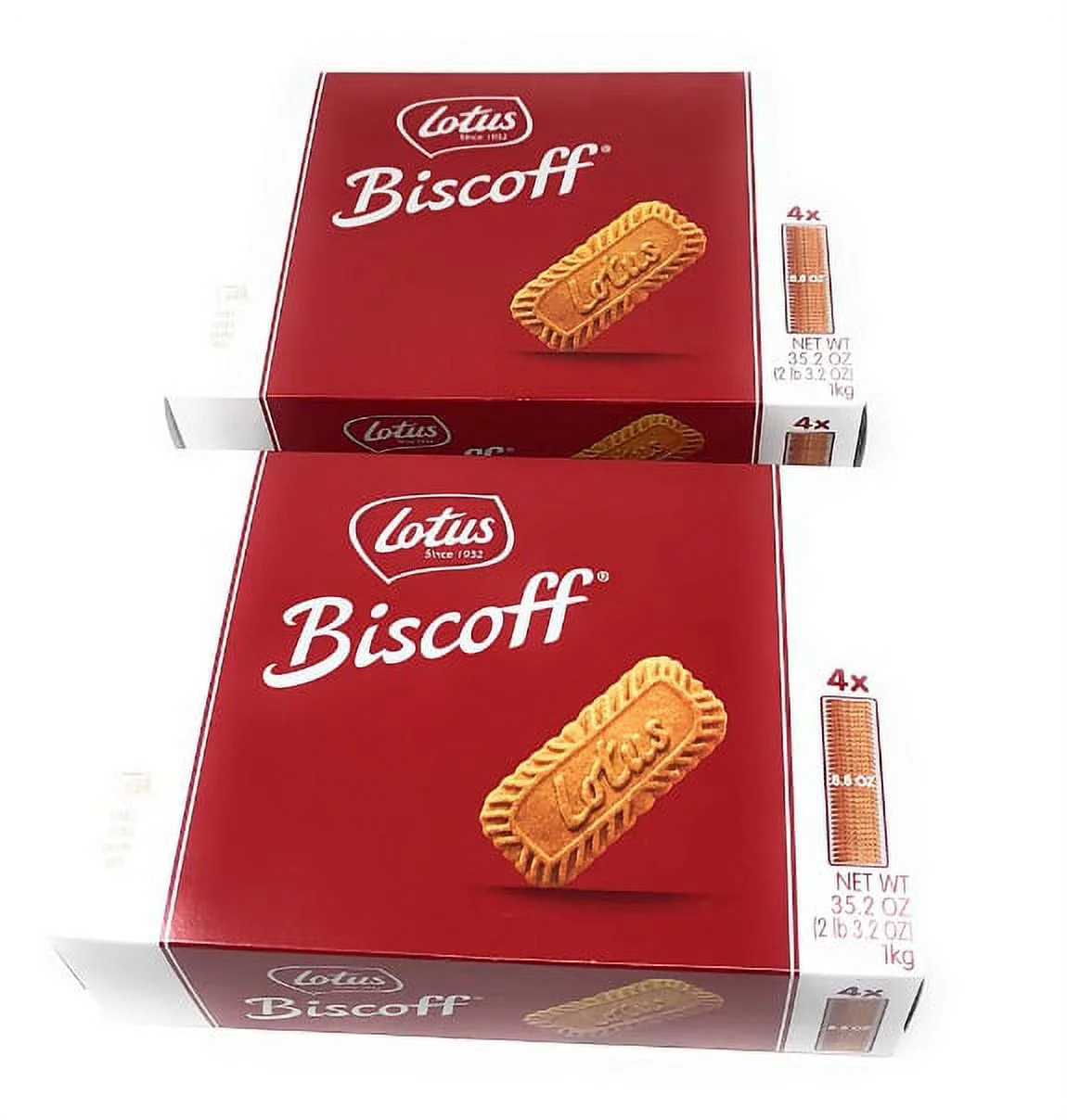 Lotus Biscoff Cookies 2 Boxes (4 Packets per Box)