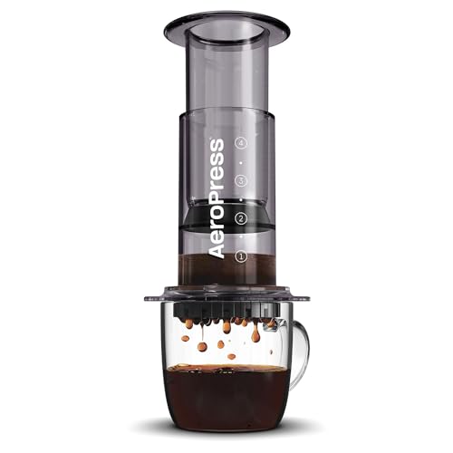 AeroPress Original Coffee Press – 3 In 1 Brew Method Combines French Press, Espresso, Full Bodied Coffee Without Grit or Bitterness, Small Portable Coffee Maker for Camping & Travel