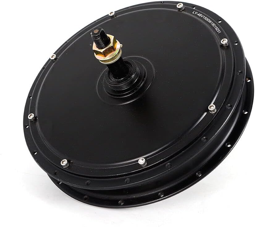 Electric Bike Conversion Kit, 1500W 48V E-Bike Brushless Gearless Threaded Hub Motor Rear Wheel Motor & Parts, for 20-28