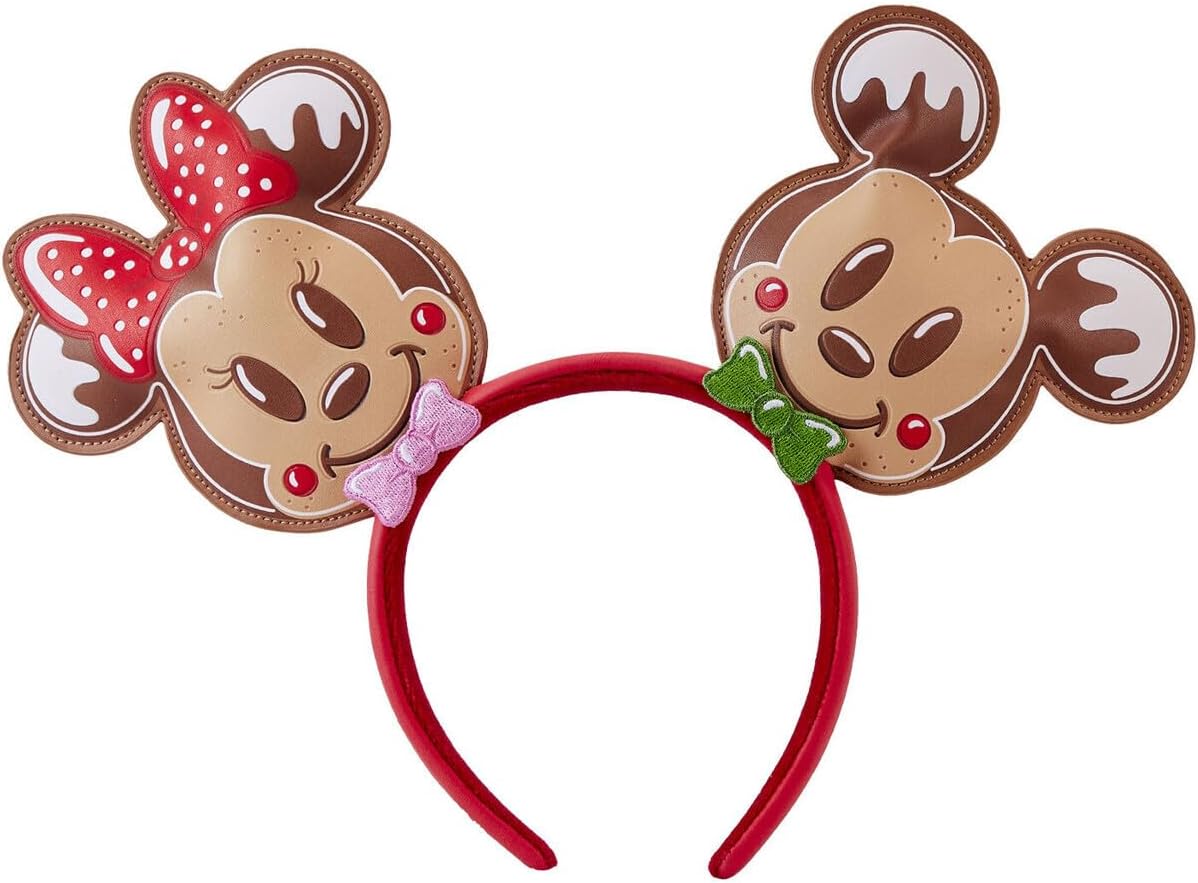 Loungefly Disney Mickey & Friends Gingerbread Cookie All-Over Print Mini Backpack With Ear Headband