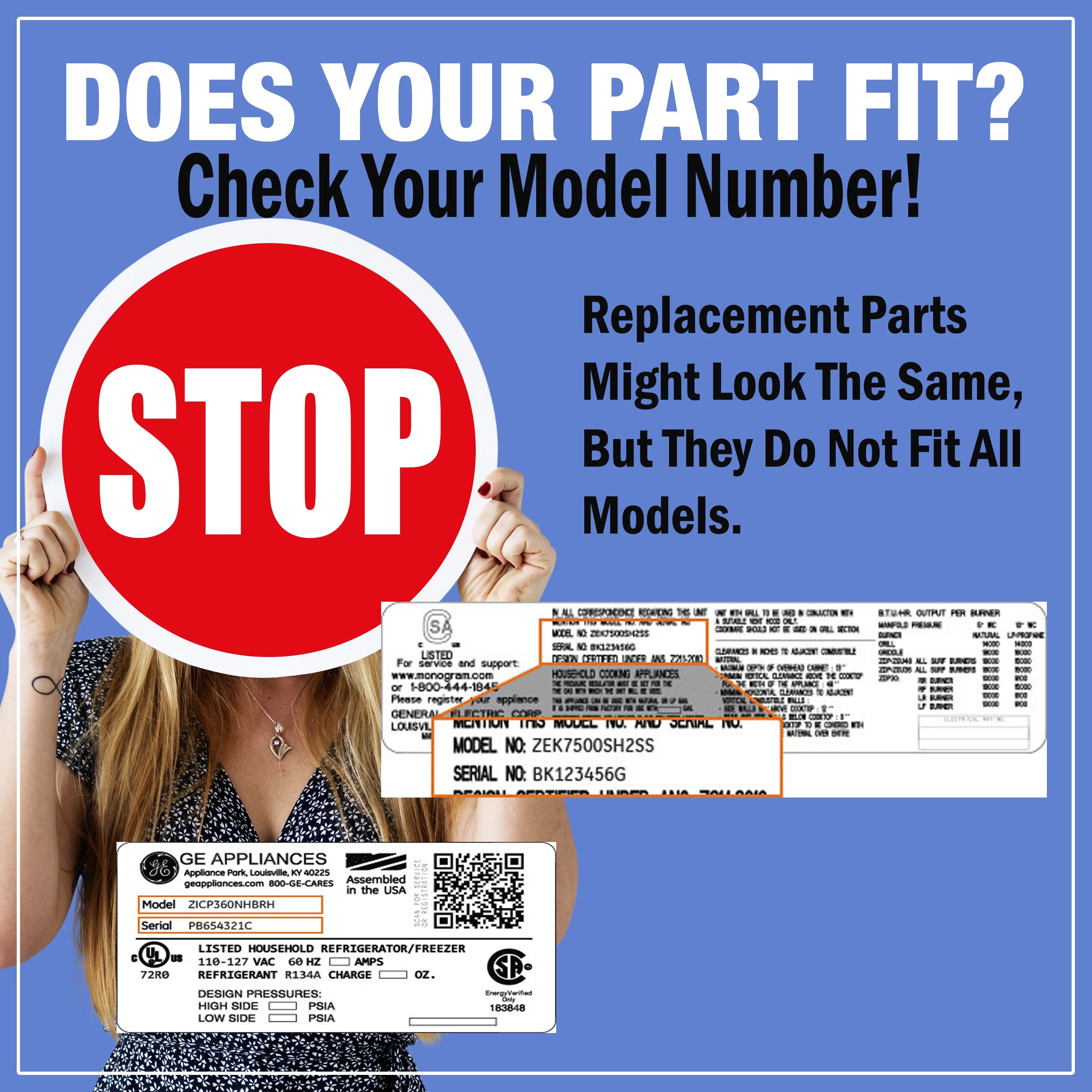 WB44K10005 Oven Bake Heating Element for GE Ovens by PartsBroz - Replaces Part Numbers AP2030964, 824269, AH249238, EA249238, PS249238, WB44K10001