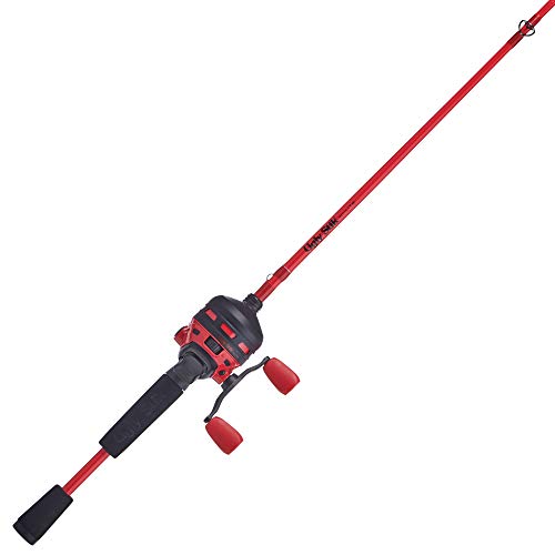 Ugly Stik 6' Hi-Lite Spincast Fishing Rod and Reel Combo, 2-Piece Graphite & Fiberglass Rod, Durable and Strong, Right/Left Handle Position