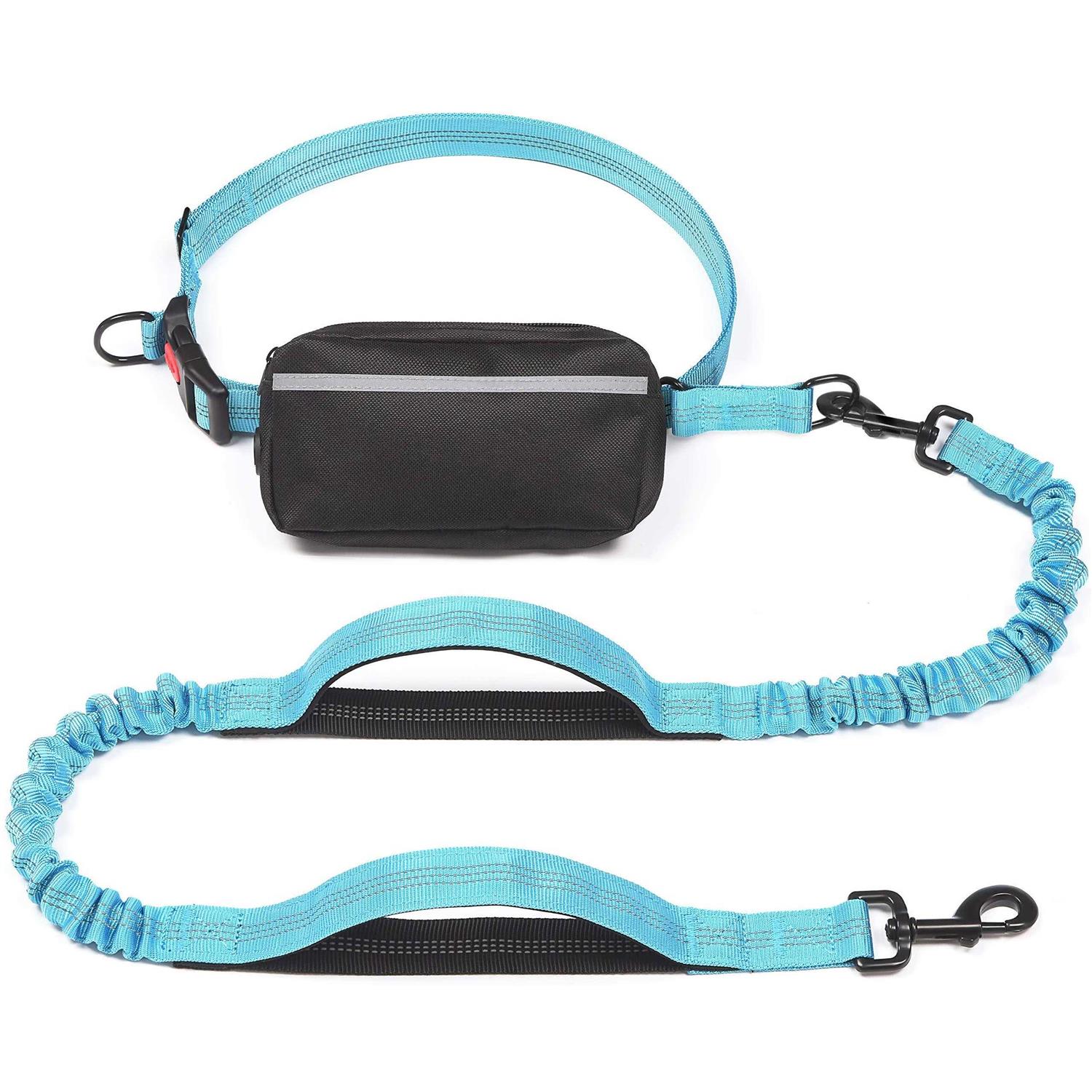 iYoShop Hands Free Dog Leash with Zipper Pouch, Dual Padded Handles and Durable Bungee for Walking, Jogging and Running Your Dog - Pet Supplies online store