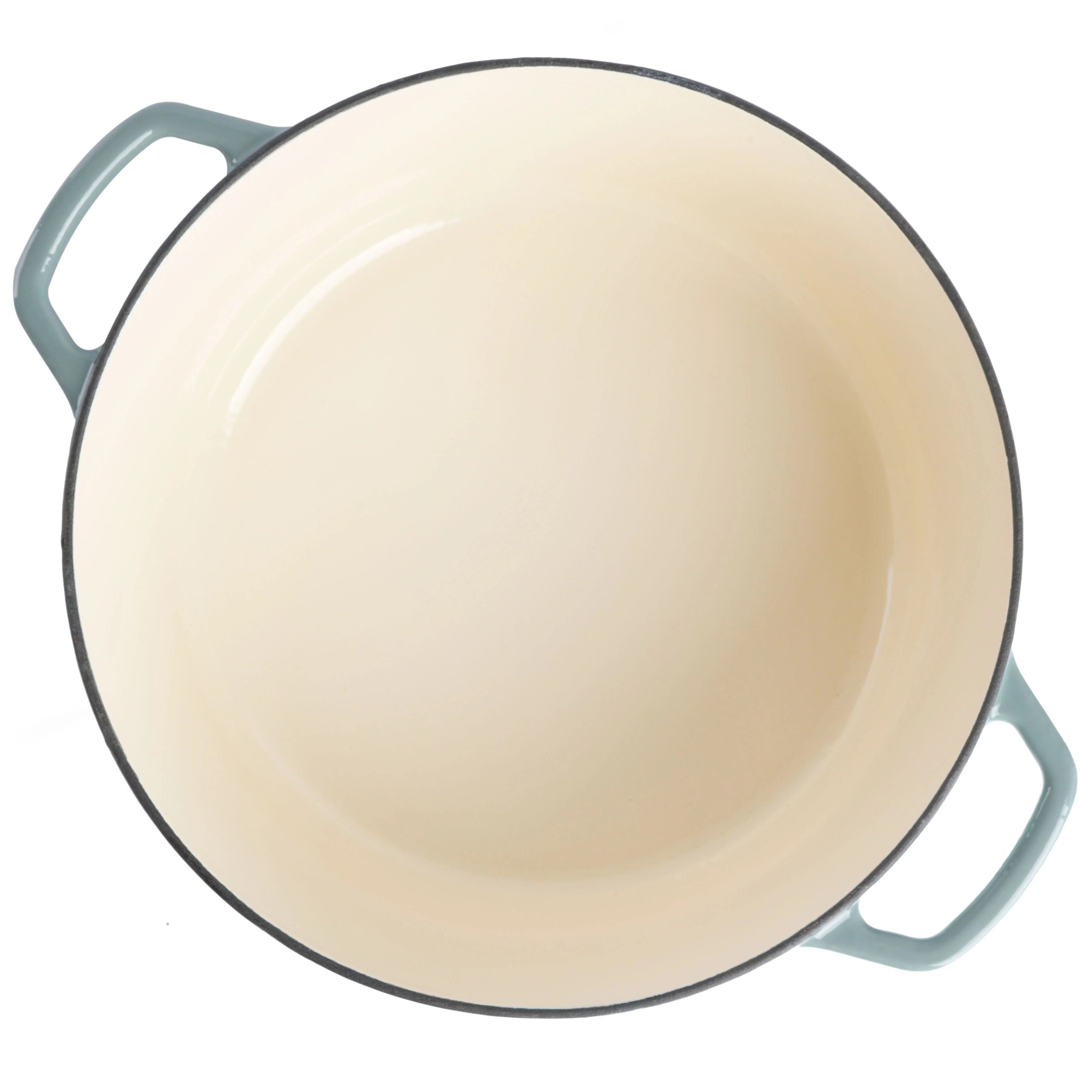 Spice by Tia Mowry Savory Saffron 6-Quart Cast Iron Dutch Oven - Aqua Blue