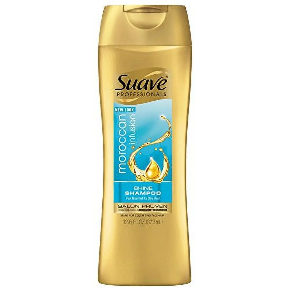 Suave Professionals Infusion Moroccan Shine Shampoo Salon 12.6 oz, 3-Pack