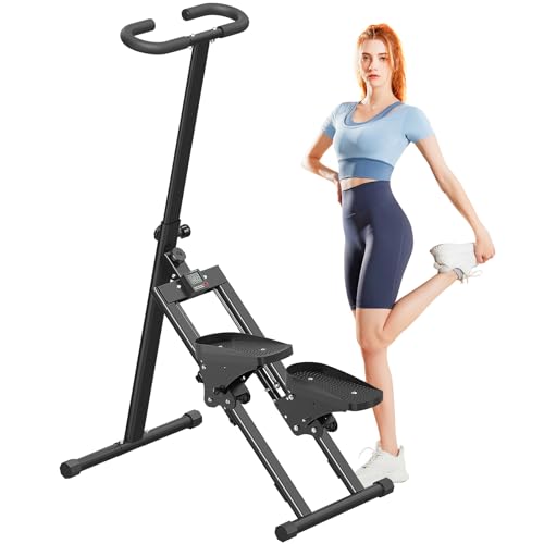 Stair Stepper for Home,Stair Climber Foldable,Large Pedal Vertical Climber Machine for Full-Body Workout,Steppers for Exercise at Home with 300LBS Loading Capacity