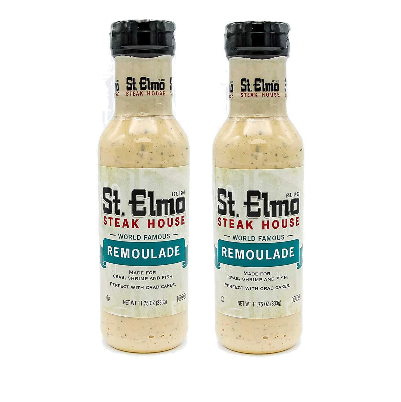St. Elmo Steak House Remoulade, Great for Shrimp, Crab Cakes and Seafood, 2-Pack 11.75 oz. Bottles