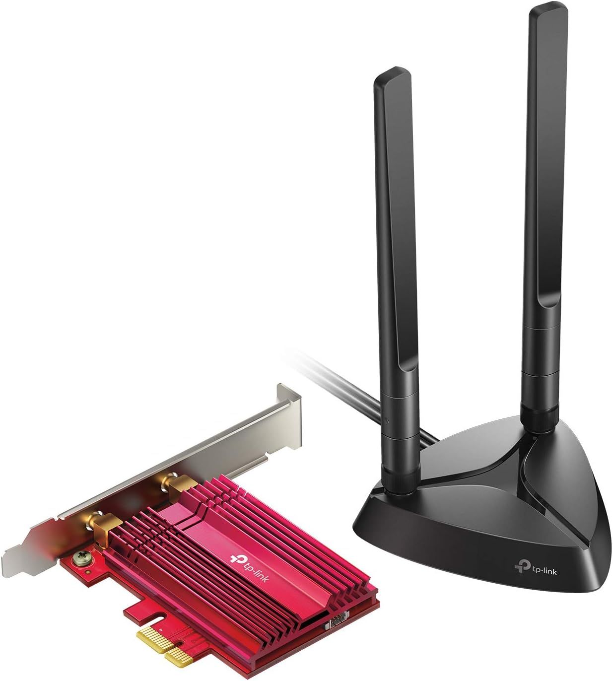 TP-Link WiFi 6 AX3000 PCIe WiFi Card (Archer TX3000E), Up to 2400Mbps, Bluetooth 5.0, 802.11AX Dual Band Wireless Adapter with MU-MIMO,OFDMA,Ultra-Low Latency, Supports Windows 11, 10 (64bit) only Pack of 2