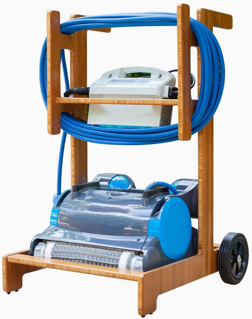 Terra Premium Caddy for Dolphin Robotic Pool Cleaners - All-New Patent-Pending Design for Pool Robot Mobility, Storage & Transport