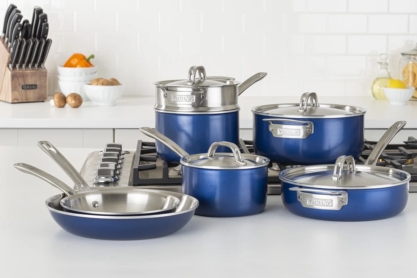 Viking Culinary 40041-9991-BLSC cookware Sets, Multiple, Blue