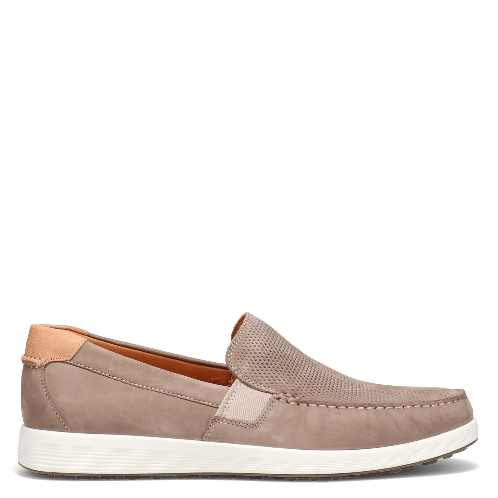 ECCO mens Lite Moc Summer Driving Style Loafer, Warm Grey/Cognac Summer Perforated, 11-11.5 US