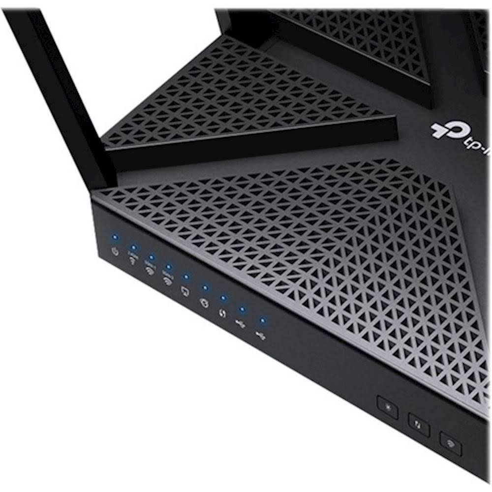 TP-Link - Archer AC4000 Tri-Band Wi-Fi 5 Router - Black