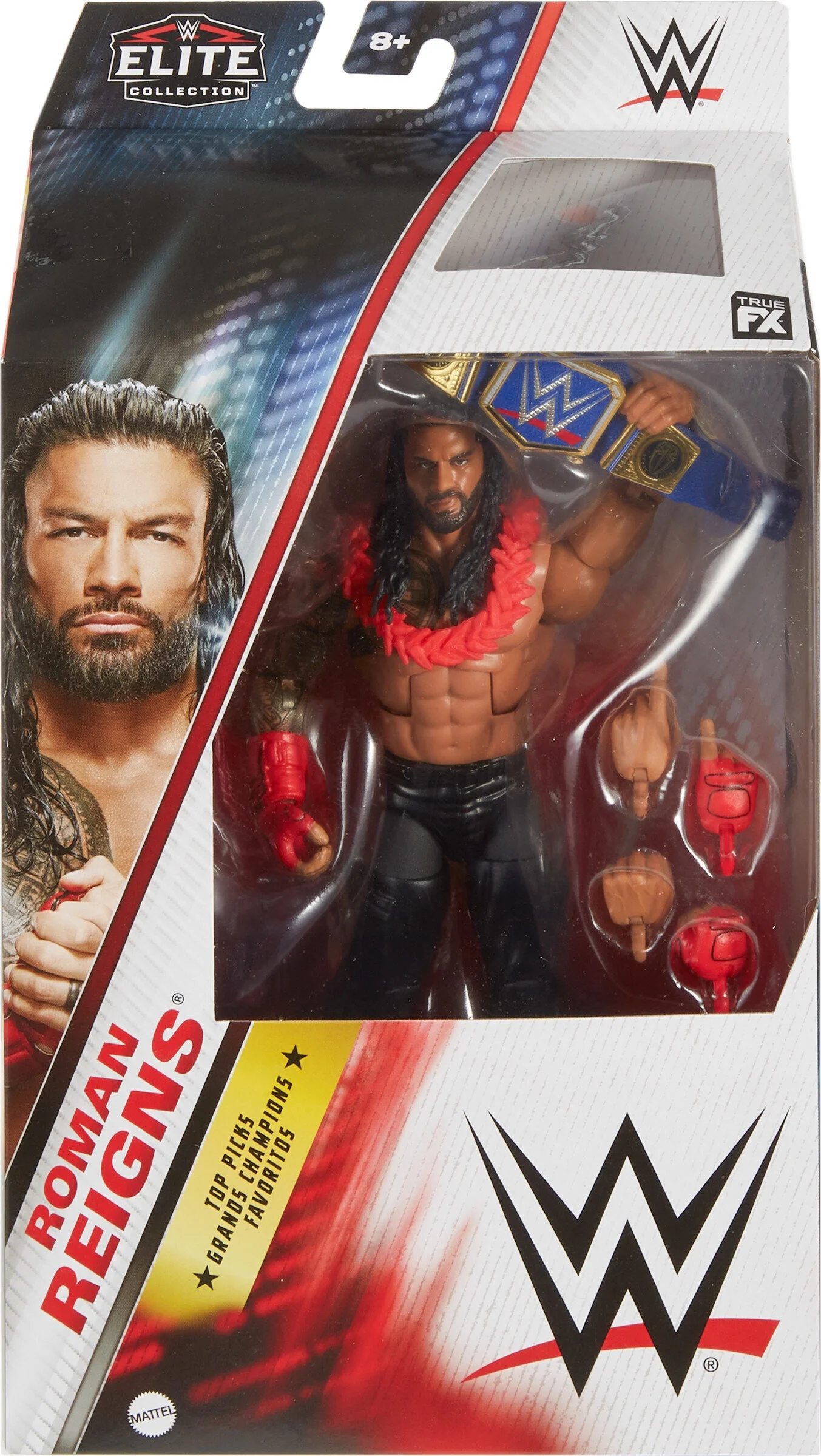 WWE Elite Top Picks Roman Reigns Action Figure & Accessories Set, 6-inch Collectible