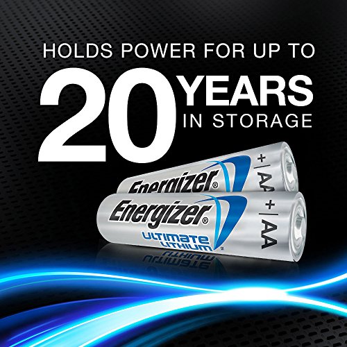 Energizer Ultimate Lithium AA Size Batteries - 20 Pack (5-4packs)