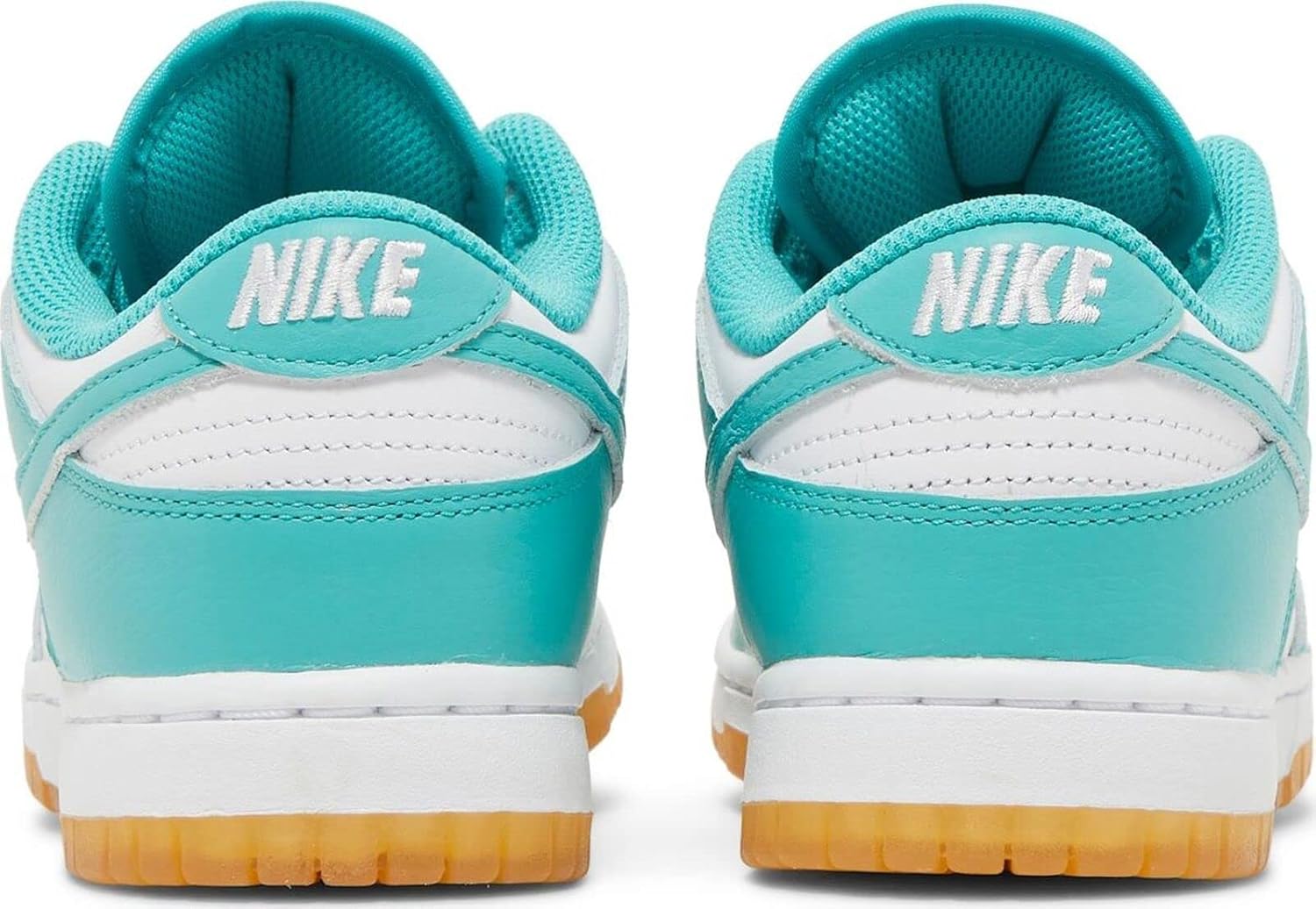 Nike Women's Dunk Low Teal Zeal White/Washed Teal-Kumquat (DV2190 100) - 12
