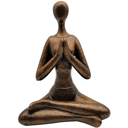 Yoga Sitting Posture Sculpture Decor - Resin Statue Modern Creative Home Decoration Gift Office Room Collection Souvenir