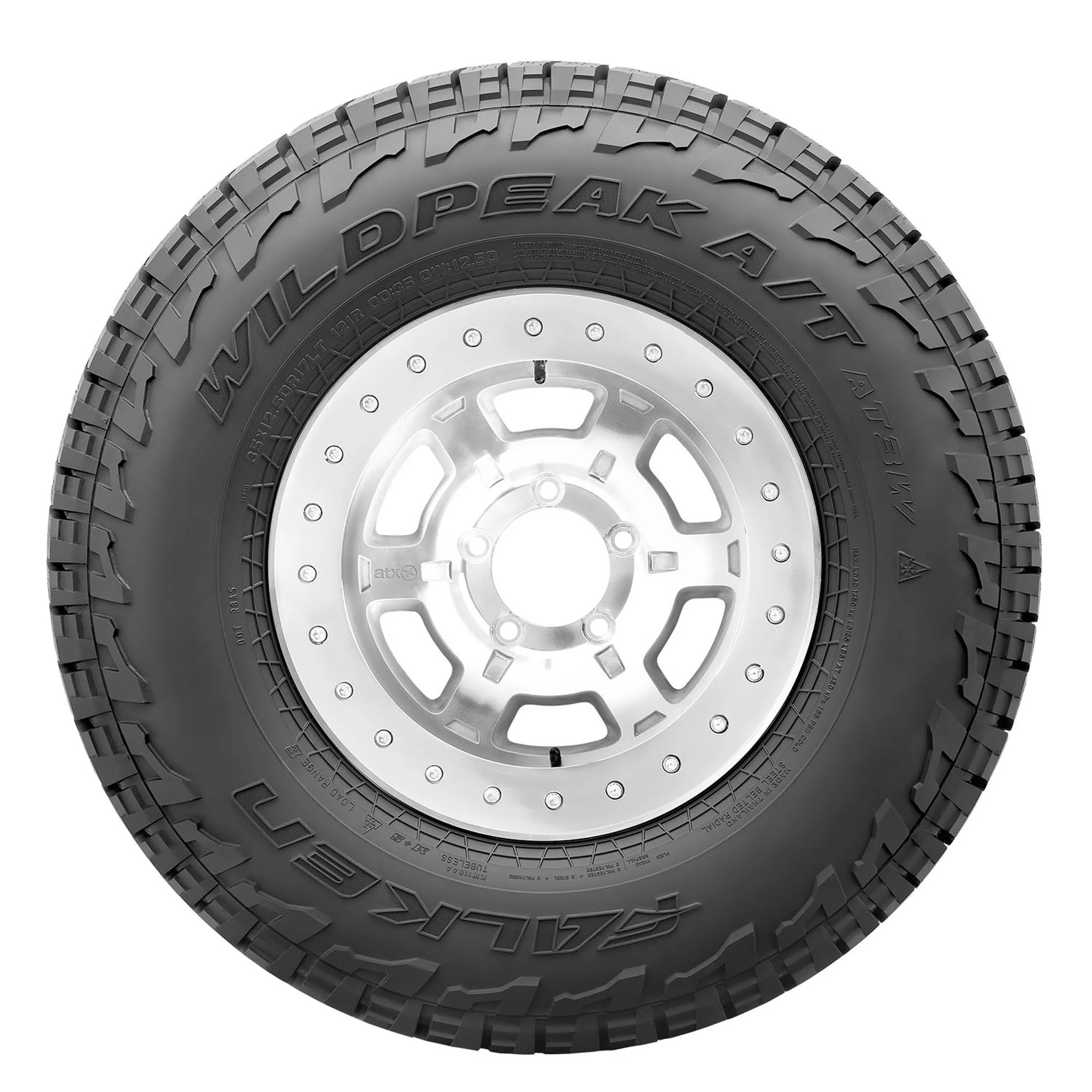 Set of 4 Falken Wildpeak A/T3W LT37X12.50R17 124R D Tires