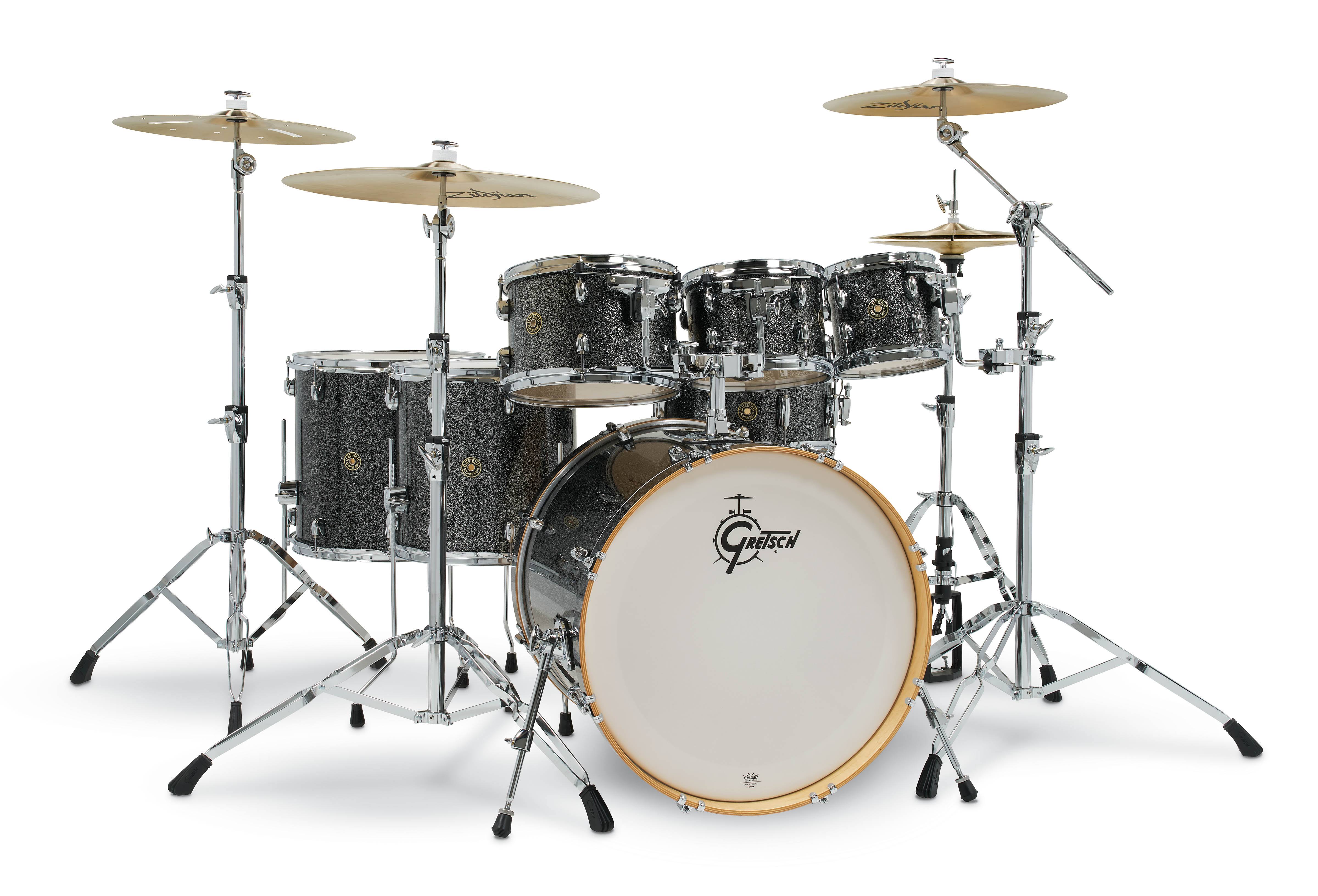 Gretsch Drums Catalina Maple 6-Piece Shell Pack with Free 8 in. Tom Black Stardust