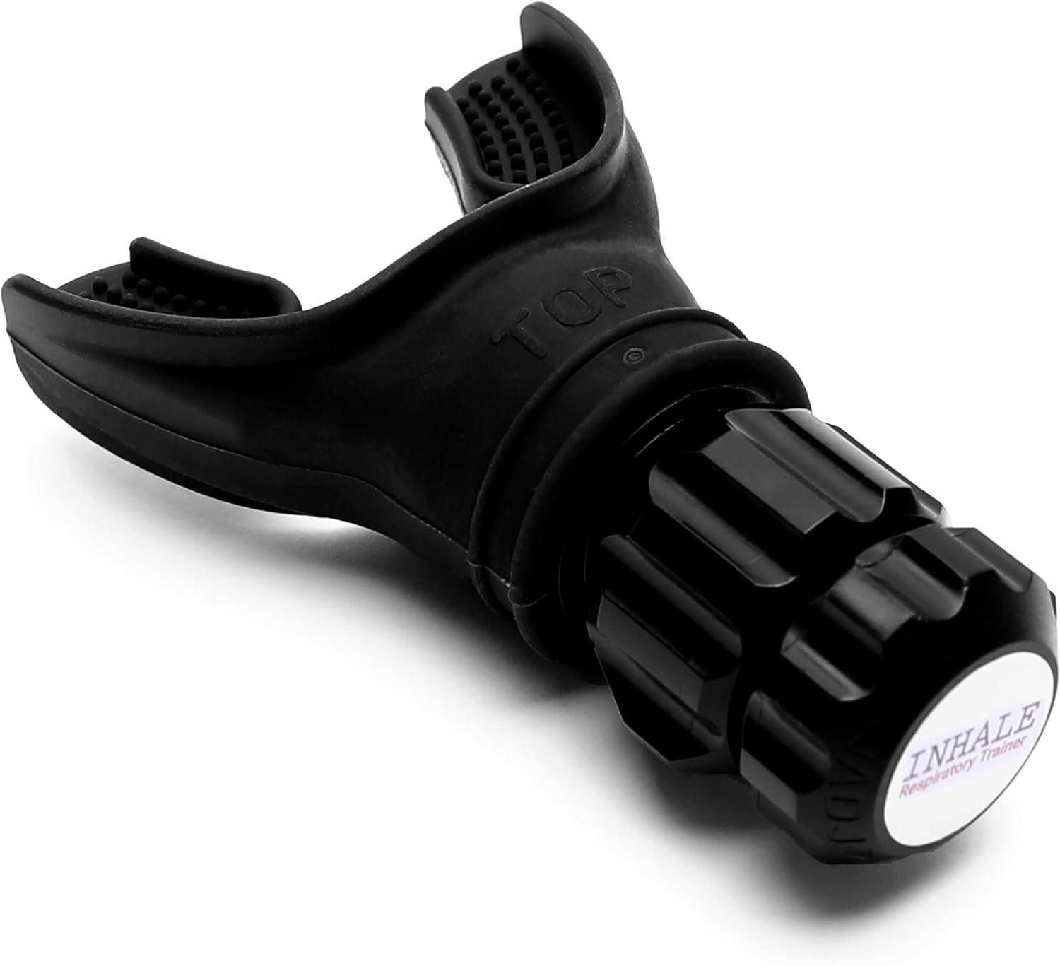 Inhale Respiratory Trainer | Compact Lung Exercise Device with Medical Grade Silicone | Improve Breathing Capacity | Breathing Trainer | Adjustable Resistance | Portable Lung Trainer | Easy to Clean