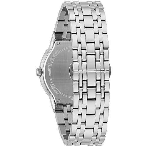 Bulova Men's Multi-Function 3-Hand Quartz Watch with Diamond Dial, Edge to Edge Crystal