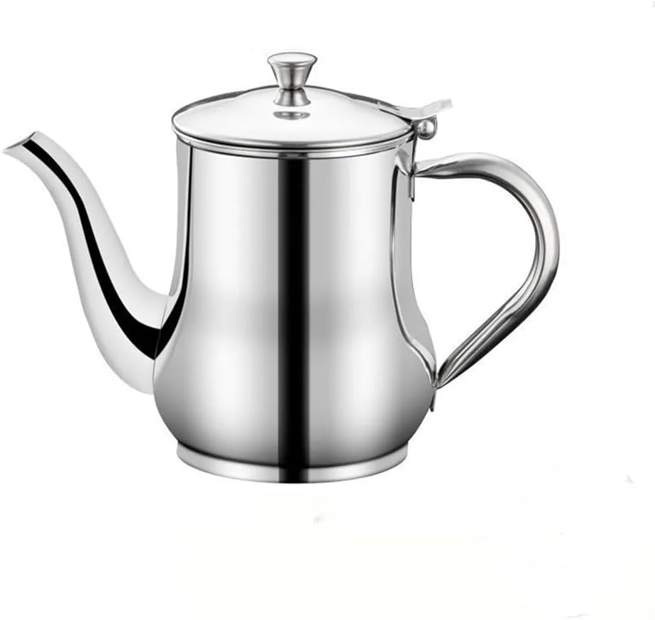 24oz（400ml） 304 Stainless Steel Oil Can Kitchen Oil Filter Cup Household Filter Mesh Oil Tank Pot Leak Oil Leaking Oil Storage Tank Large Oil Pot Oil Storage Grease Keeper