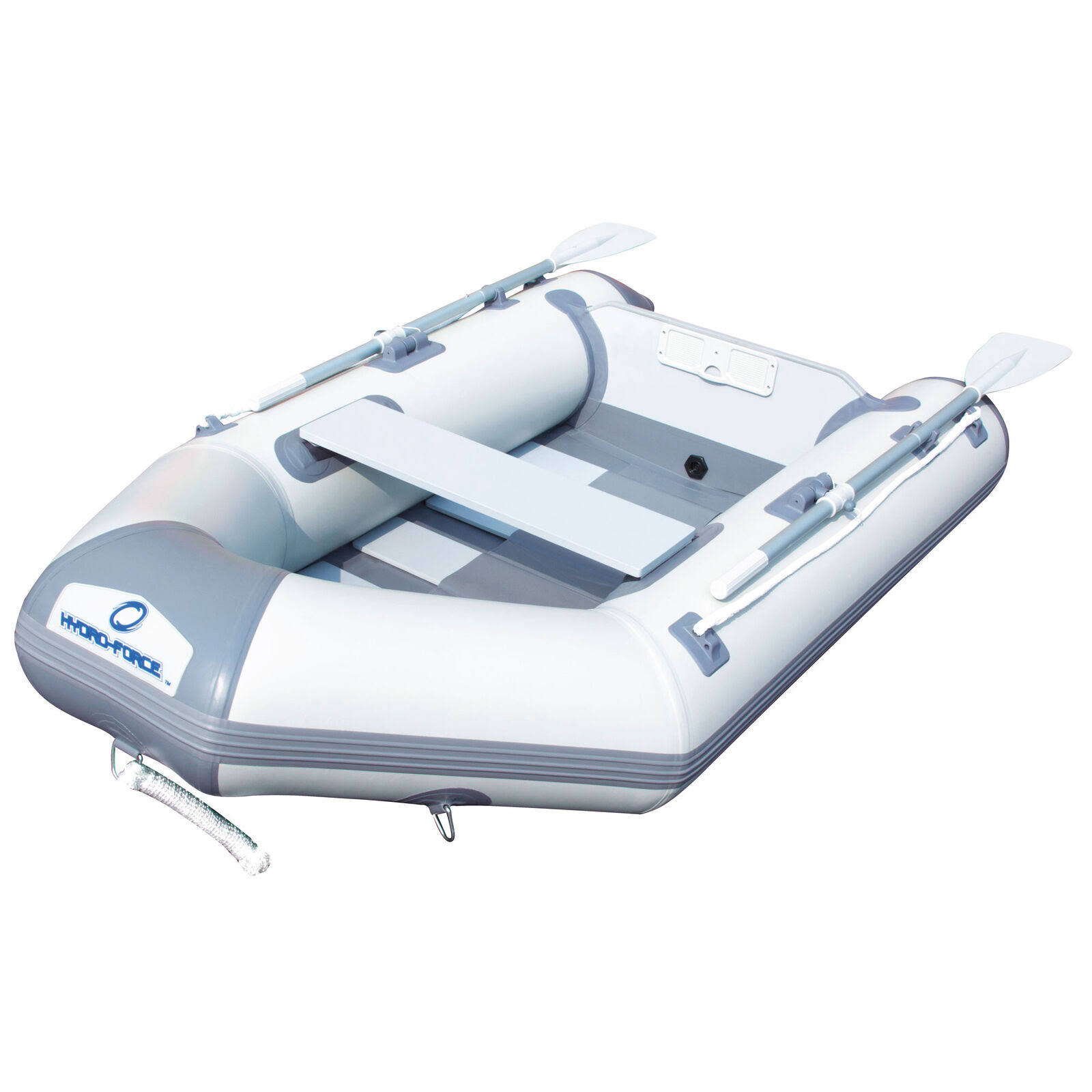 Bestway Hydro Force Caspian Pro 91x22 Inflatable 2 Person Boat Set w/ Oars u0026 Pump