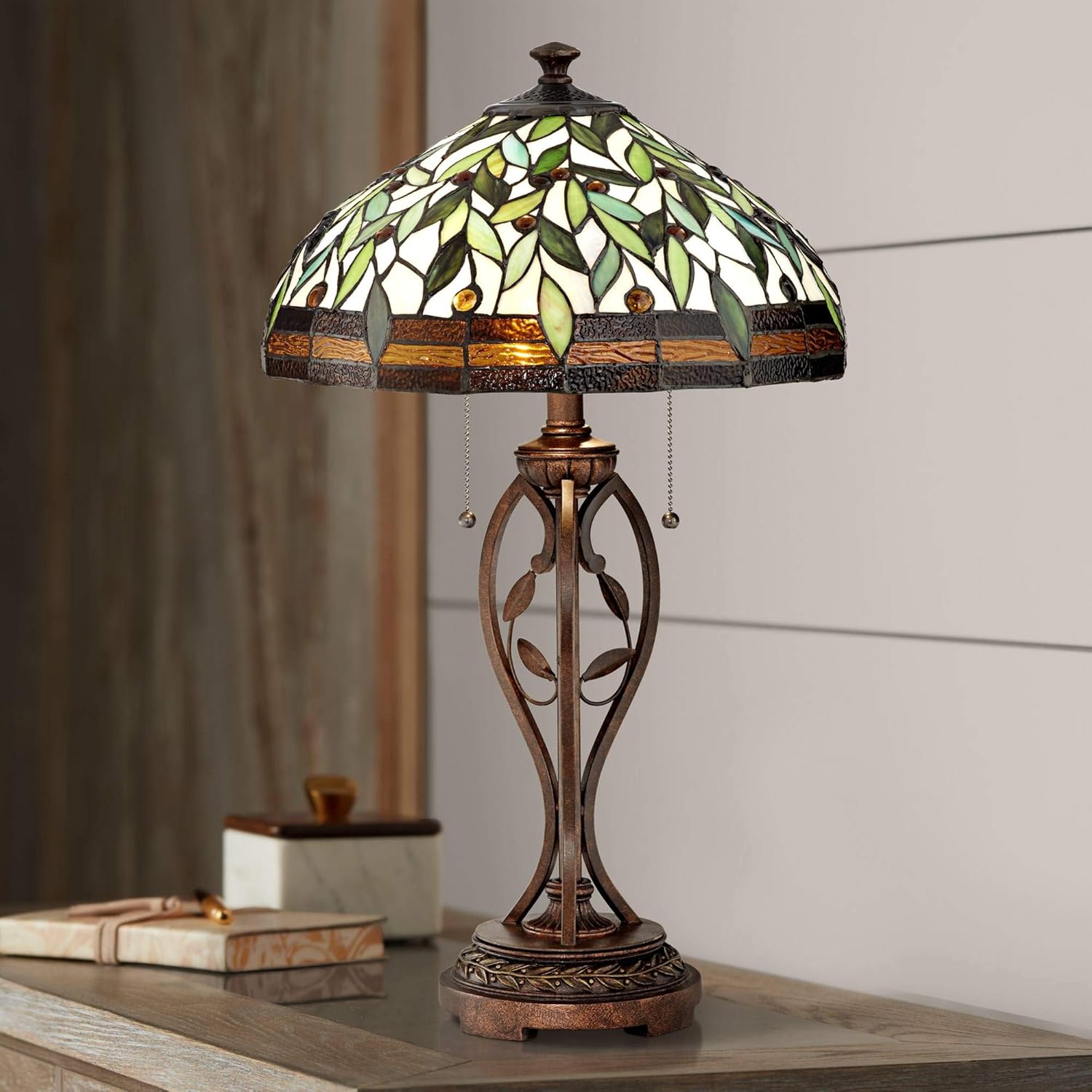 Robert Louis Tiffany Traditional Tiffany Style Table Lamp 26