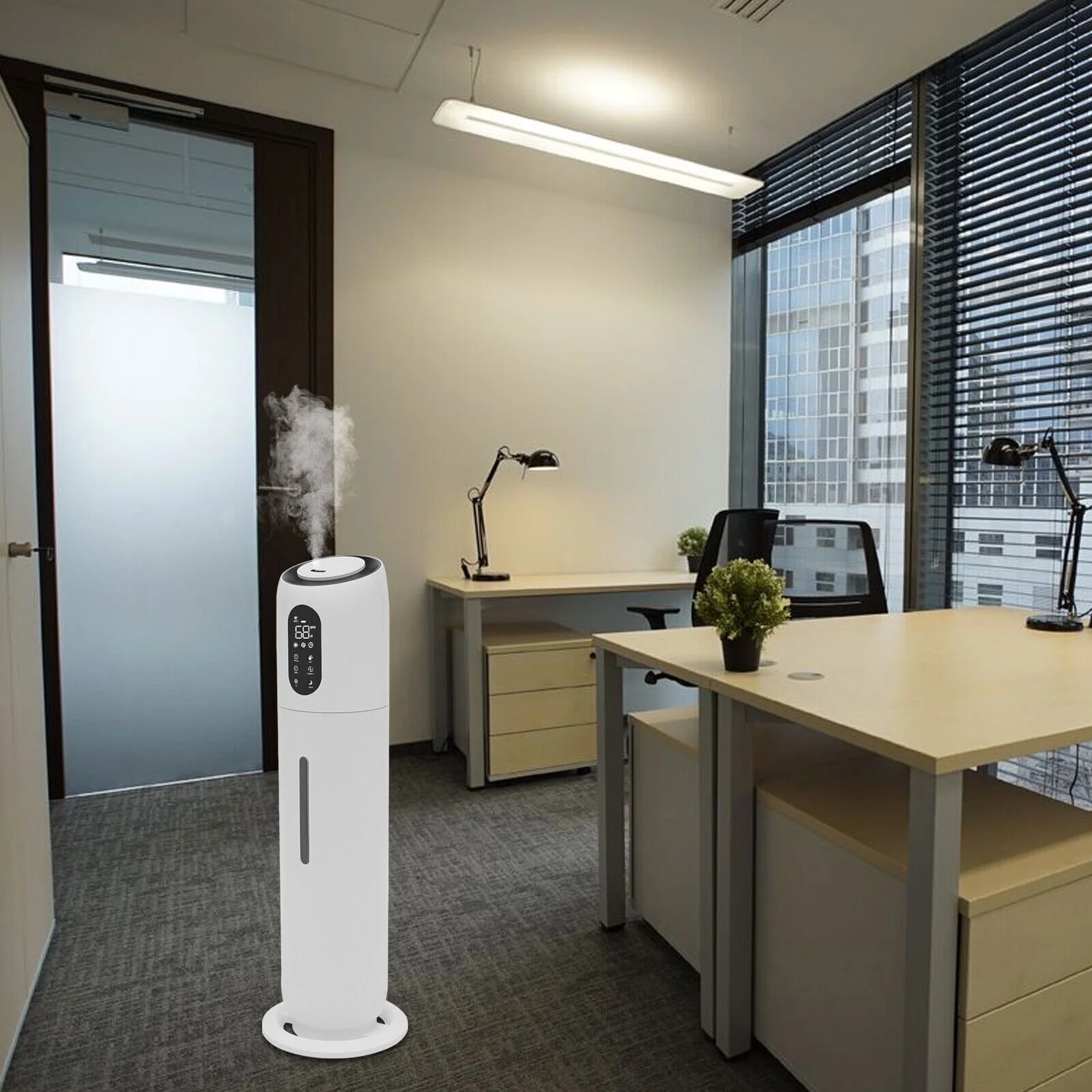 Miumaeov 9L Large Room Humidifier Whole House Ultrasonic Cool Mist Humidifier with Remote Control