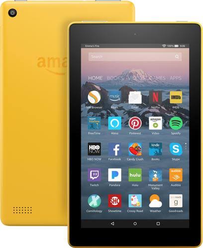 Amazon Fire 7 Tablet with Alexa, 7x22 Display, 16GB - Canary Yellow