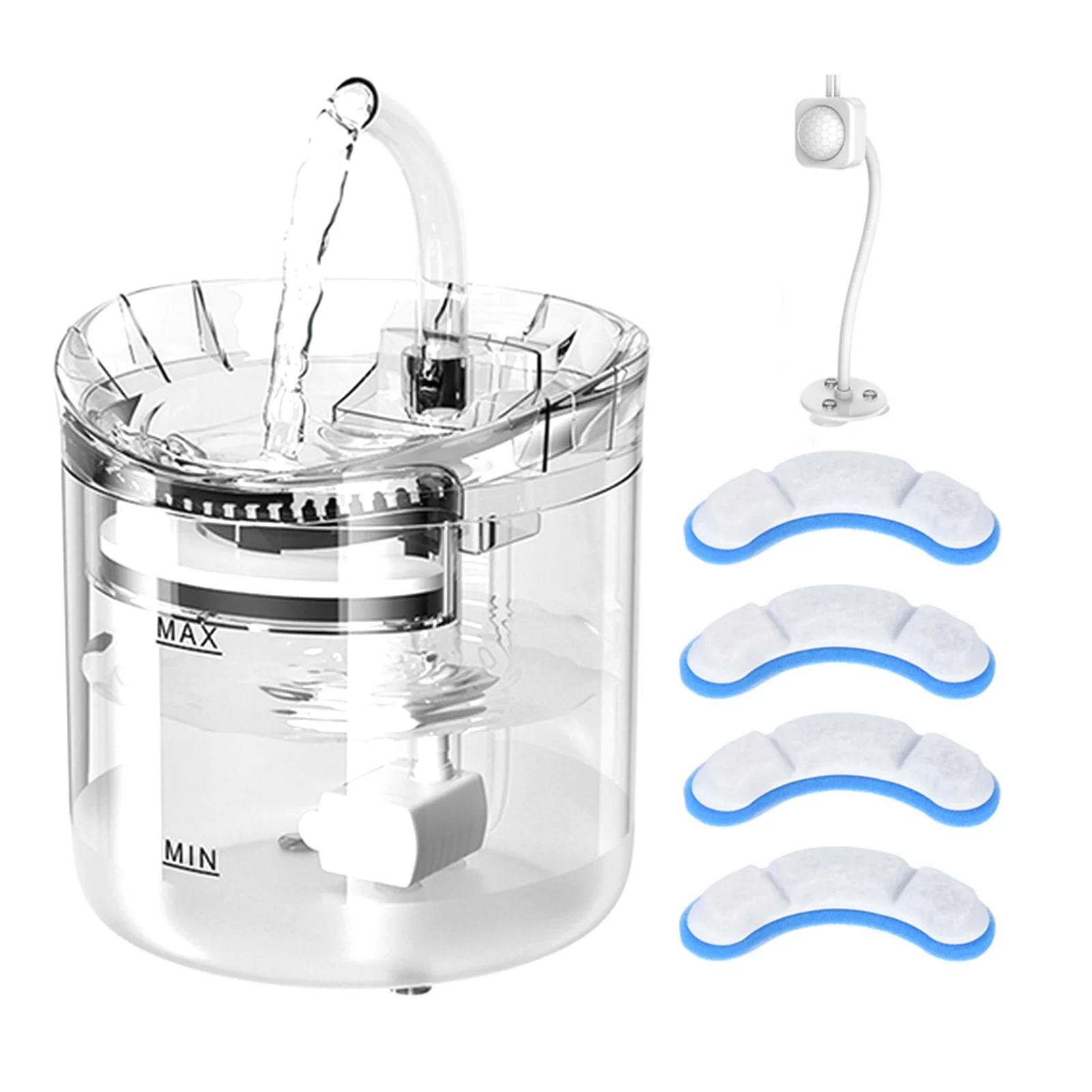 Dazzduo Drinking Fountain,2L Super Quiet Cat Water Water Pet 2 Water Water Flow Modes Super Quiet Pet Water Dispenser 2L Water Dispenser Quiet Pet 2 Water Water Dispenser Dispenser 2L Super Modes