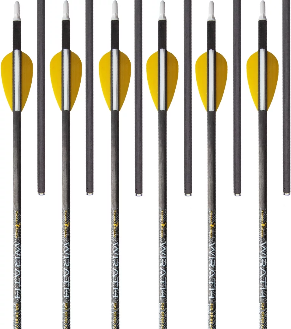 Trophy Ridge Wrath 340 Spine Fletched Carbon Arrows