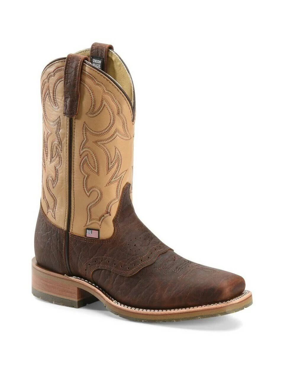 Double H Men&s 11x22 Domestic Bison Wide Square Toe Ice Roper