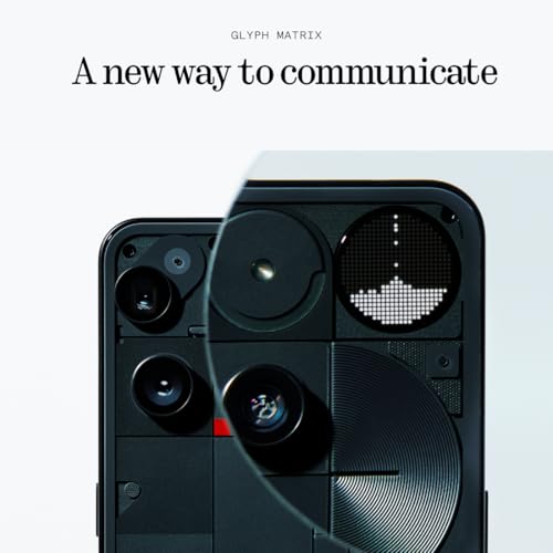 Nothing Phone (3) Cell Phone, 2025 New 5G Unlocked Phones 512GB, Android 15, Snapdragon 8s Gen4, AI Mobile Phones with Four 50MP Cameras & AMOLED Display, 5150mAh, Glyph Interface, Smartphone Black