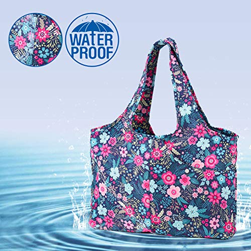 ZOOEASS Women Fashion Large Tote Shoulder Handbag Waterproof Tote Bag Multi-function Nylon Travel Shoulder