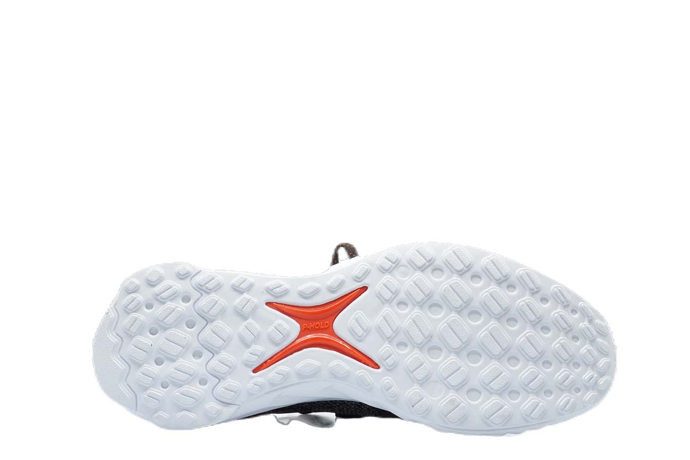 [E92577] Mens Peak Taichi 1.0 Plus Black Melange Grey Running Shoes - 7