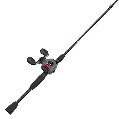 Quantum Invade Baitcast Reel and Fishing Rod Combo, 6'6