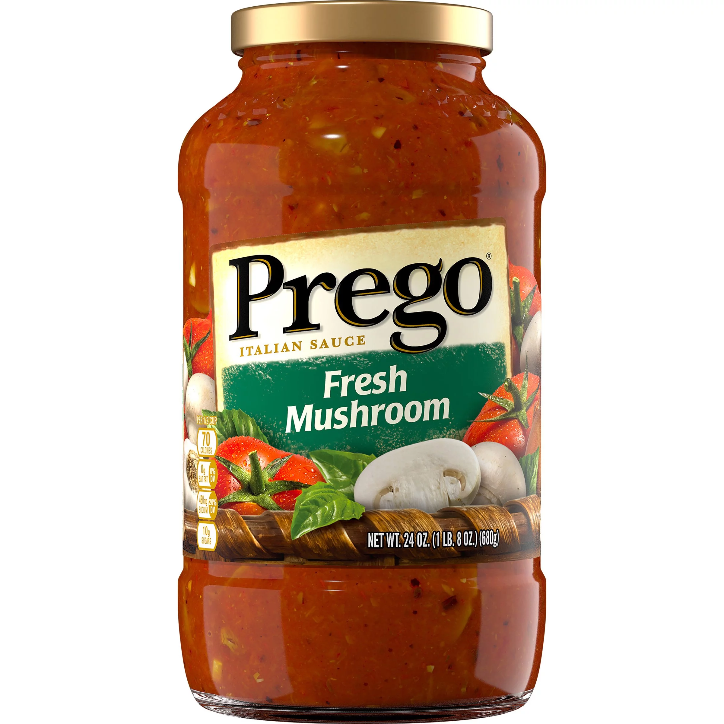 Prego Pasta Sauce Italian Tomato Sauce with Fresh Mushroom - 24oz (Pack of 8)