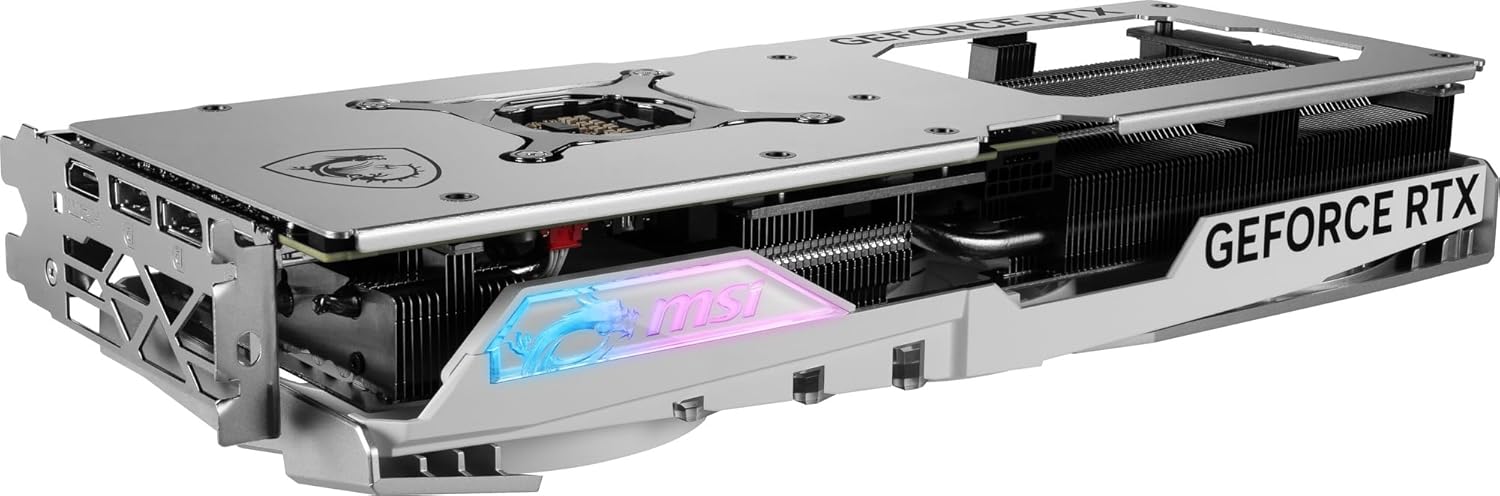 MSI Gaming RTX 4070 Ti Gaming X Slim White 12G Graphics Card (NVIDIA RTX 4070 Ti, 192-Bit, Extreme Clock: 2745 MHz, 12GB GDRR6X 21 Gbps, HDMI/DP, Ada Lovelace Architecture)