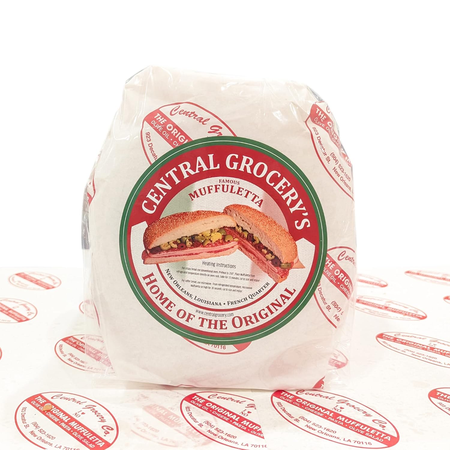 Central Grocery’s Original Muffuletta Sandwich 1 Pack (Serves 2-4) Pack of 2