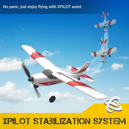 VOLANTEXRC RC Plane Trainer 3CH Remote Control Airplane with Prop Saver, 6-Axis Gyro Stabilizer & 3 Modes to Fly, Hobby Radio Controlled Aircraft RTF for Beginners, Adults, Boys and Kids (400mm,Green)