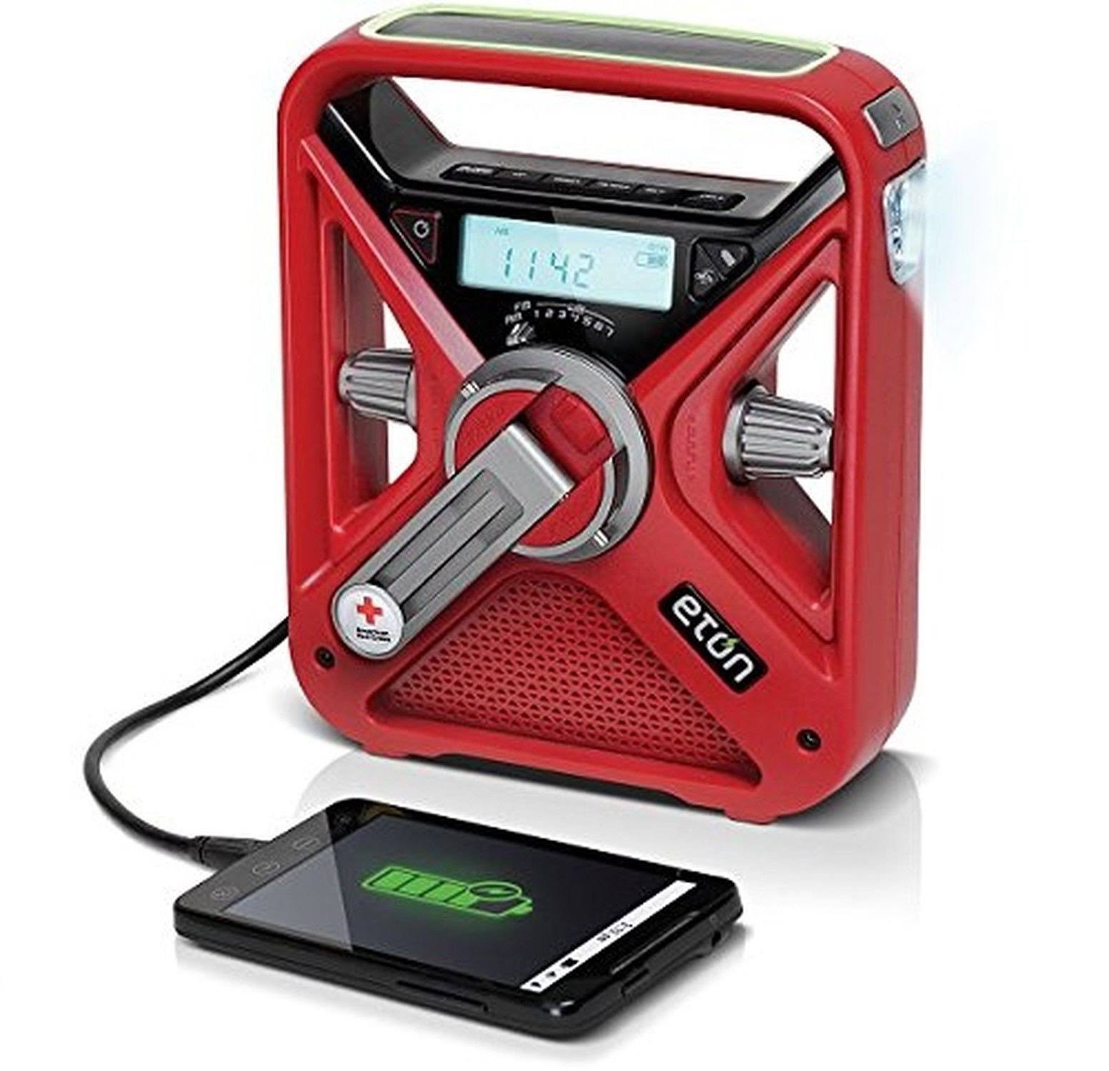 American Red Cross Frx3 Hand Crank NOAA AM/FM Weather Alert Radio with Smartphone Charger