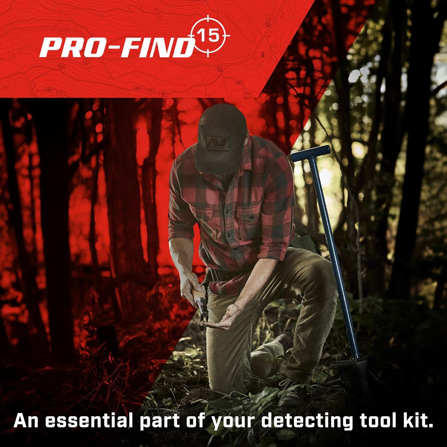 Minelab PRO-FIND 15 Waterproof Pinpointer Metal Detector for Adults with Audio Indication (Holster Included)